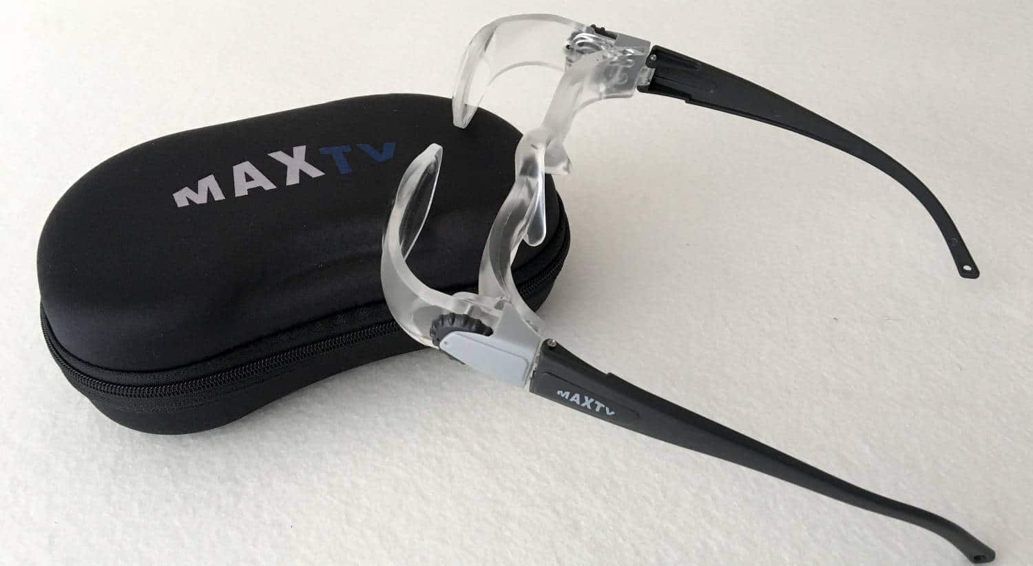 Lunette loupe MAX-TV avec sa housse, pour regarder la TV, aller au cinéma