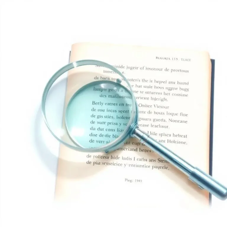 Illustration aquarelle d'une loupe dôme posée sur une page de livre